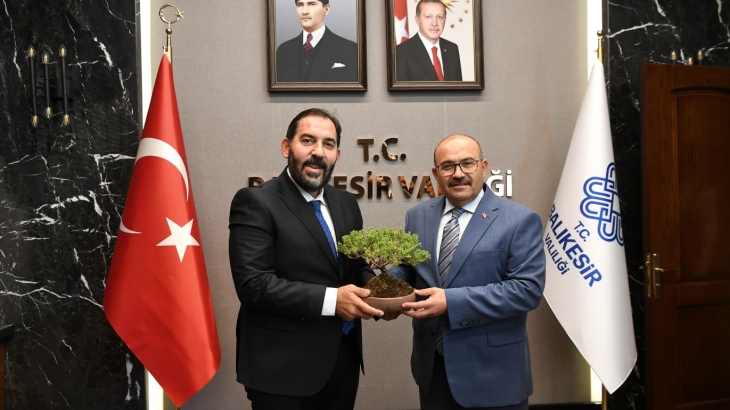 Türkiye Kent Konseyleri Birliği, Marmara Bölge Çalıştayı kapsamında Balıkesir Valisi İsmail Ustaoğlu'nu Ziyaret Etti
